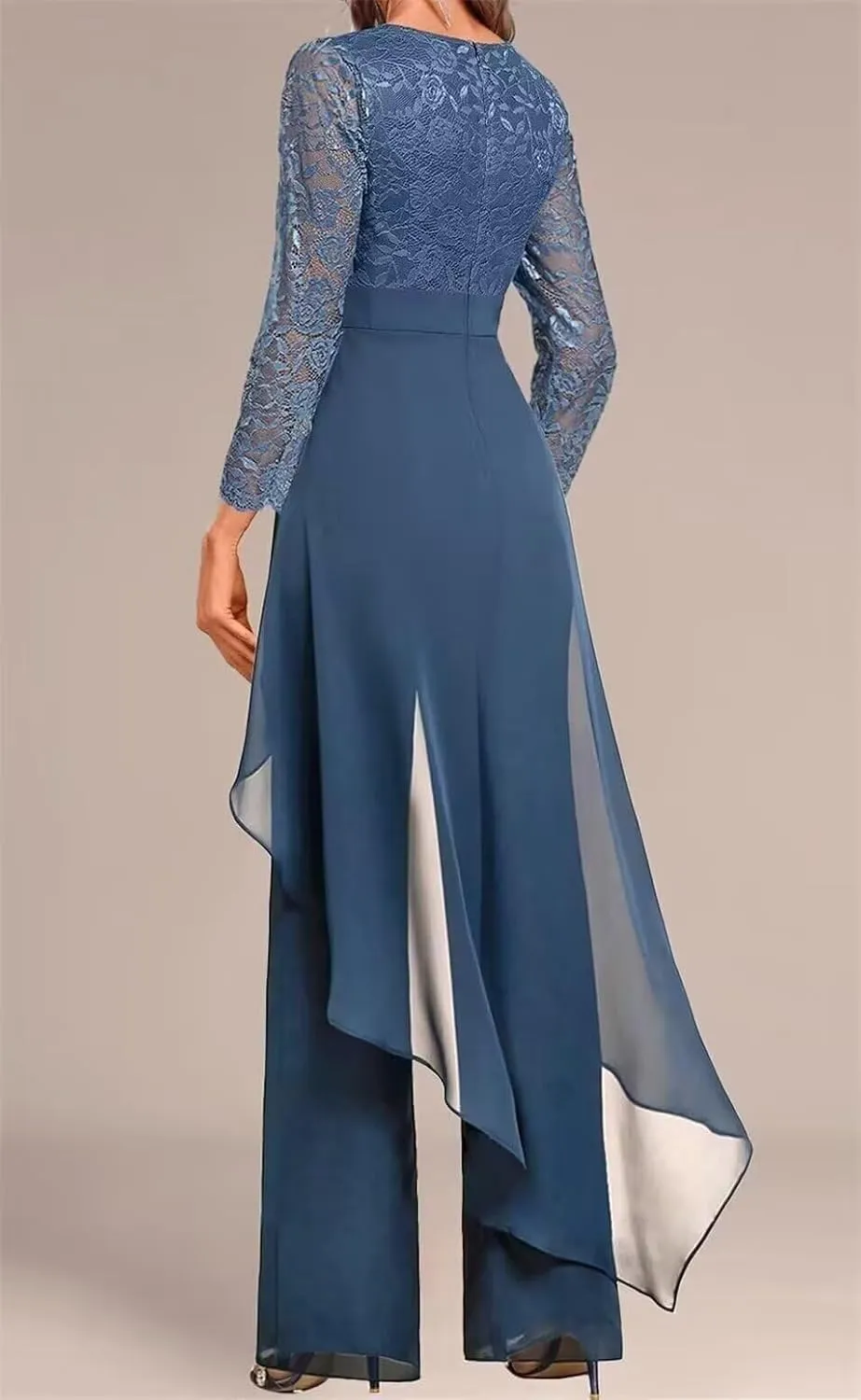 2 Pieces Mother of The Bride Pant Suits for Wedding Formal Outfit Women's Jumpsuit