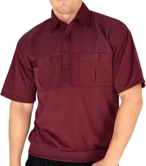 2 Pocket Solid Banded Bottom Polo Shirt