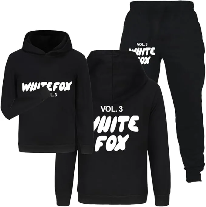 AXhyjin Boys Fashion Hoodies and Pants Age 3-13 Years Kids Cotton Jogger Sports Tracksuits