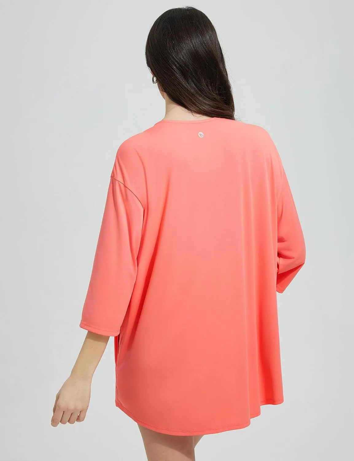 baleaf Women's Beach Cover Up UPF 50  2025 Lightweight Cardigan 3/4 Sleeve Sun Shirts SPF Sun Wrap with Pocket