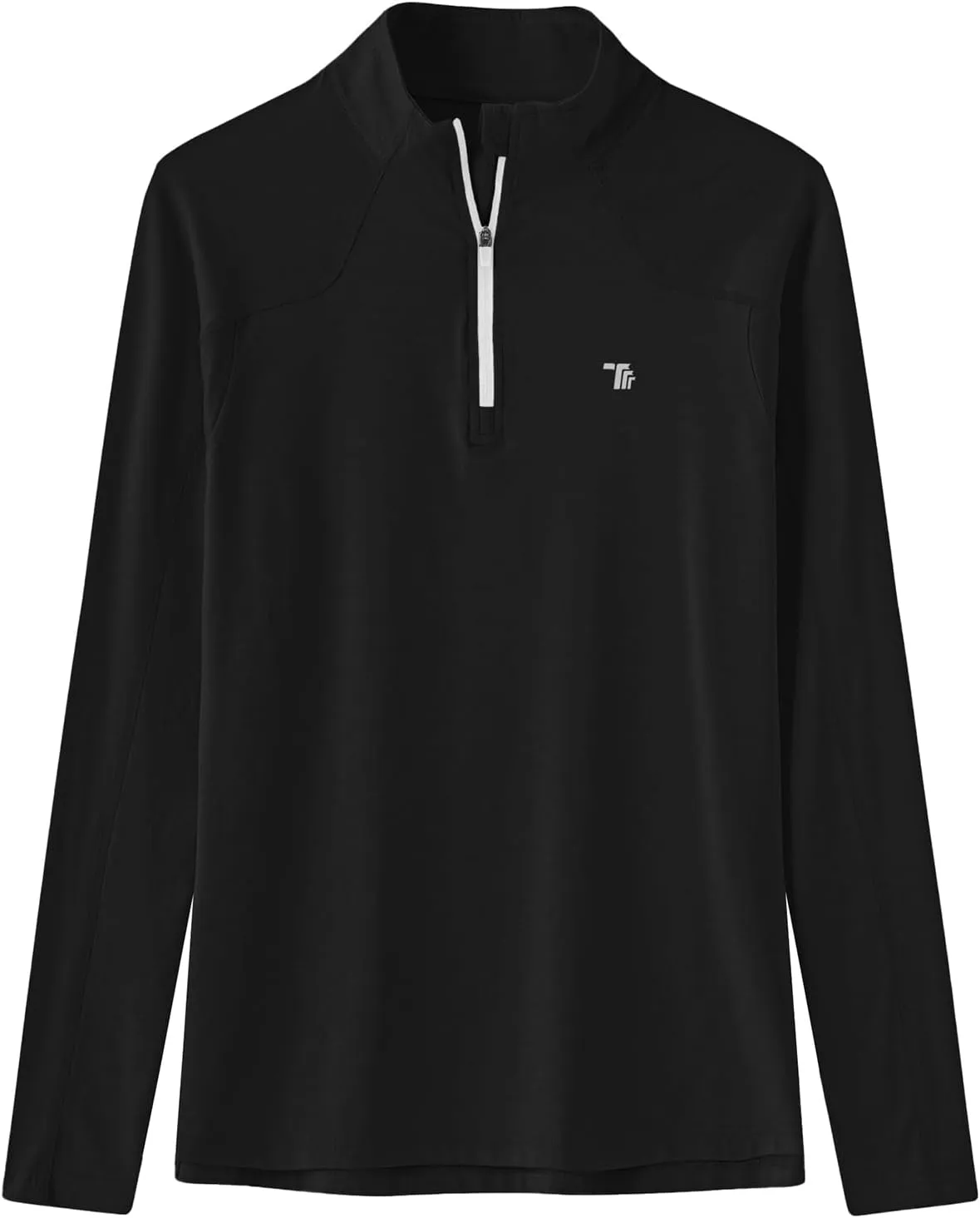 BGOWATU Women's Long Sleeve Golf Polo Shirts Quarter Zip Pullover UPF 50 Sun Shirt for Women Dry Fit Running Tops