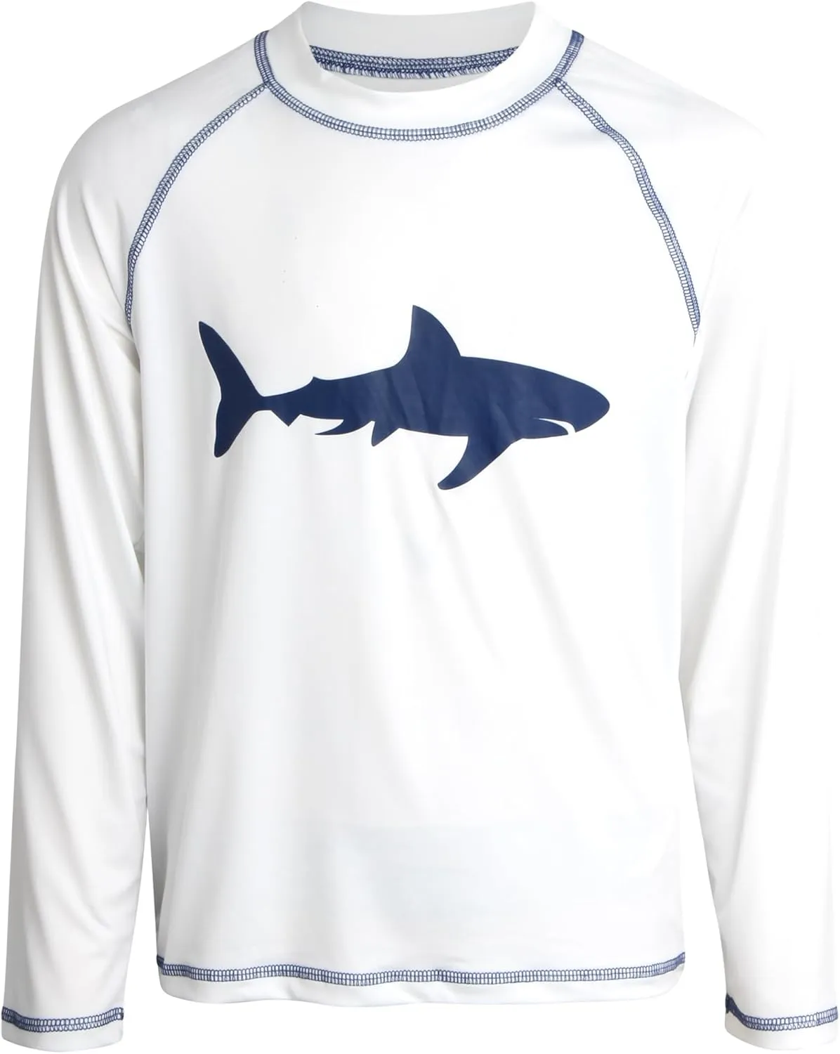 Big Chill Boys Rash Guard Set - 4 Piece UPF 50  Quick Dry Long Sleeve Swim Shirts and Trunks Set for Boys (Sizes: 4-14)