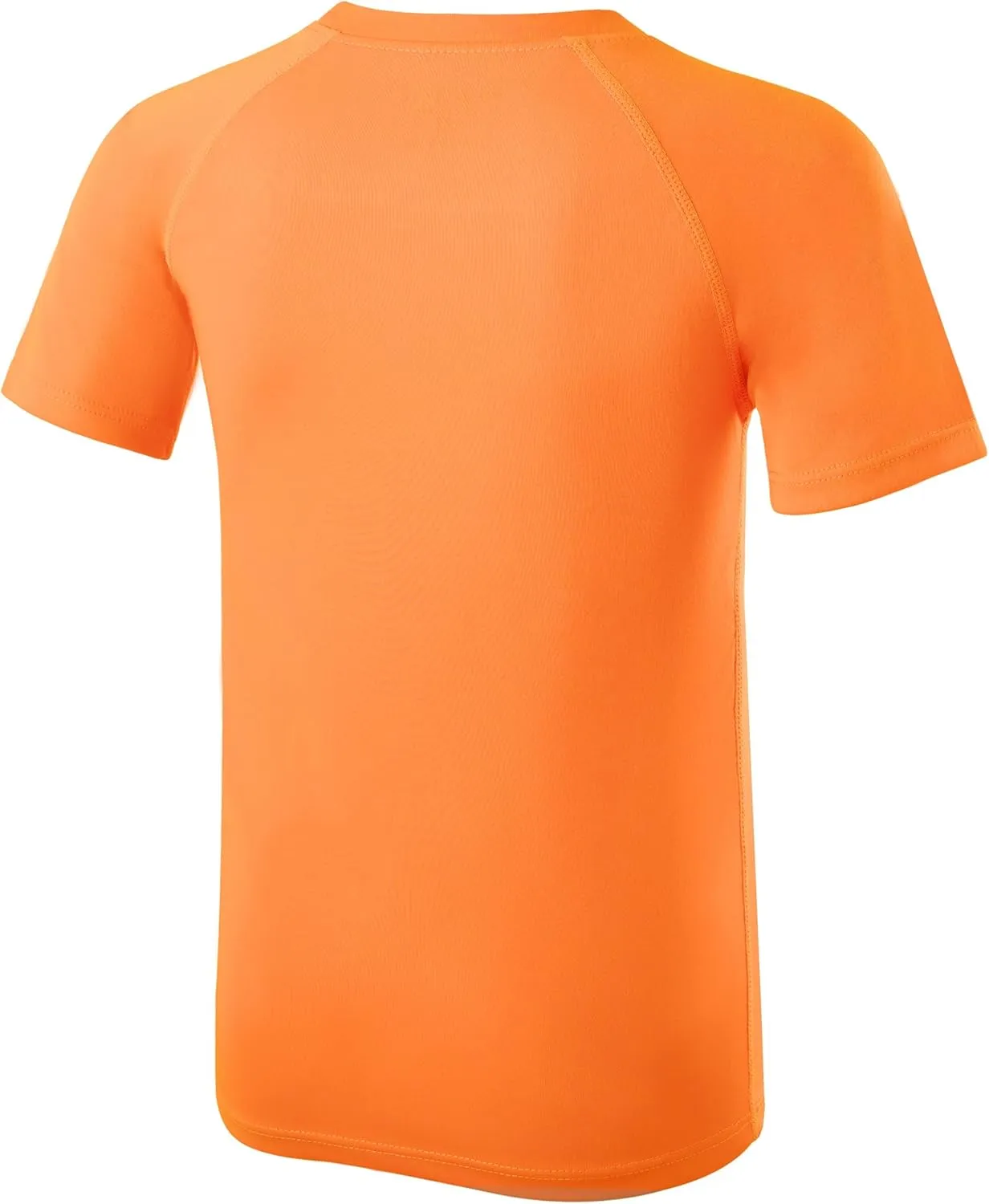 Boys' UPF 50  Rash Guard Short Sleeve, UV Sun Protection SPF Swim Shirts, Youth Kids Rashguard Water Shirt for Beach Surfing