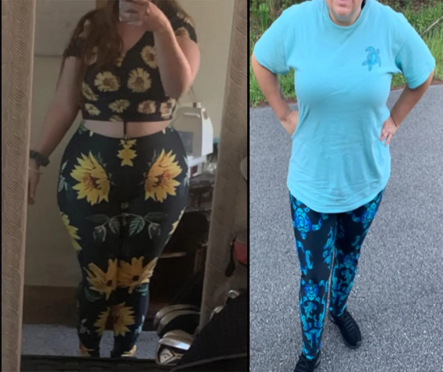 Bulopur Sunflower Workout Legging Pants Full Length, Leopard Women Tummy Control Yoga Pants, Long Leggings for Sport Running