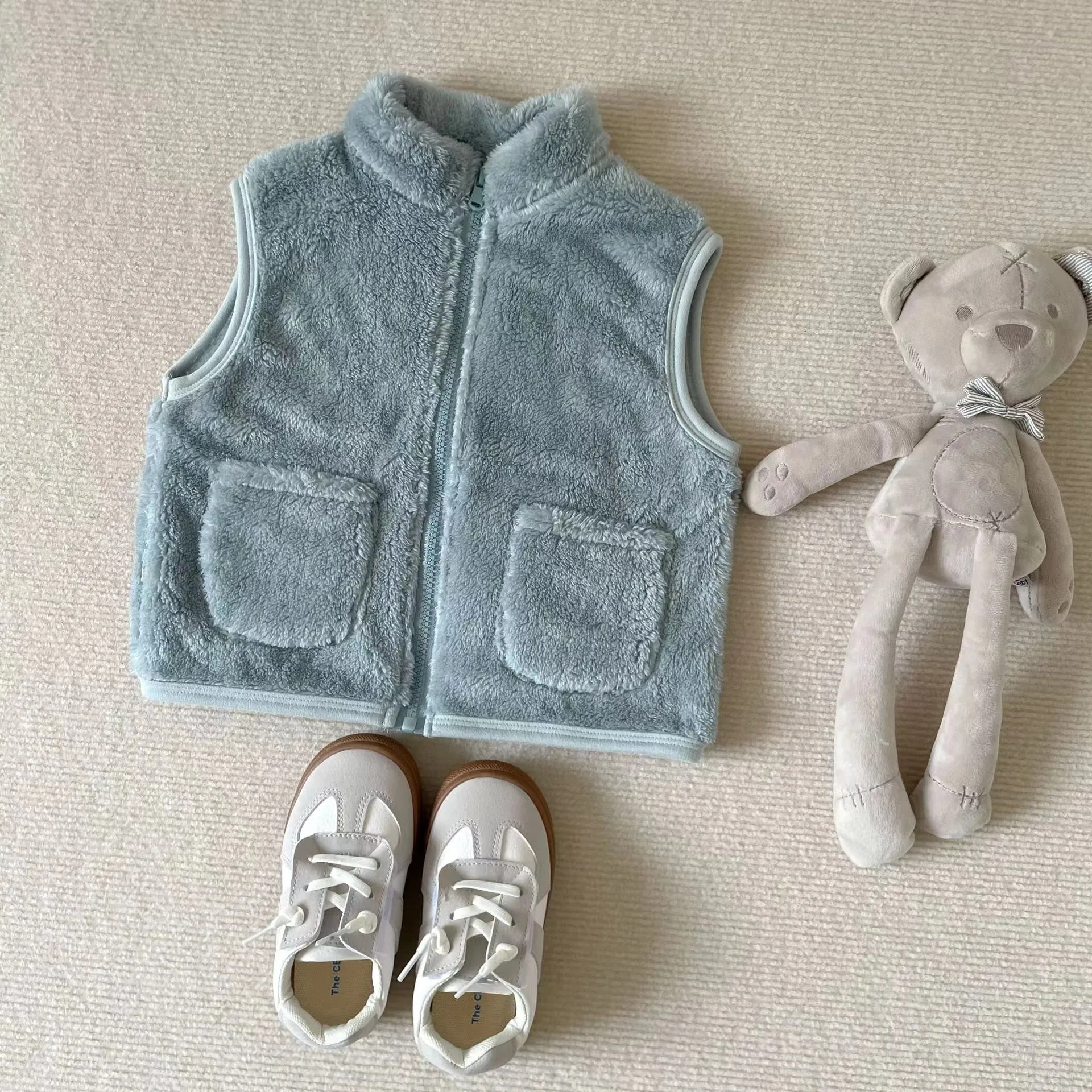 Candy Color Plush Vest