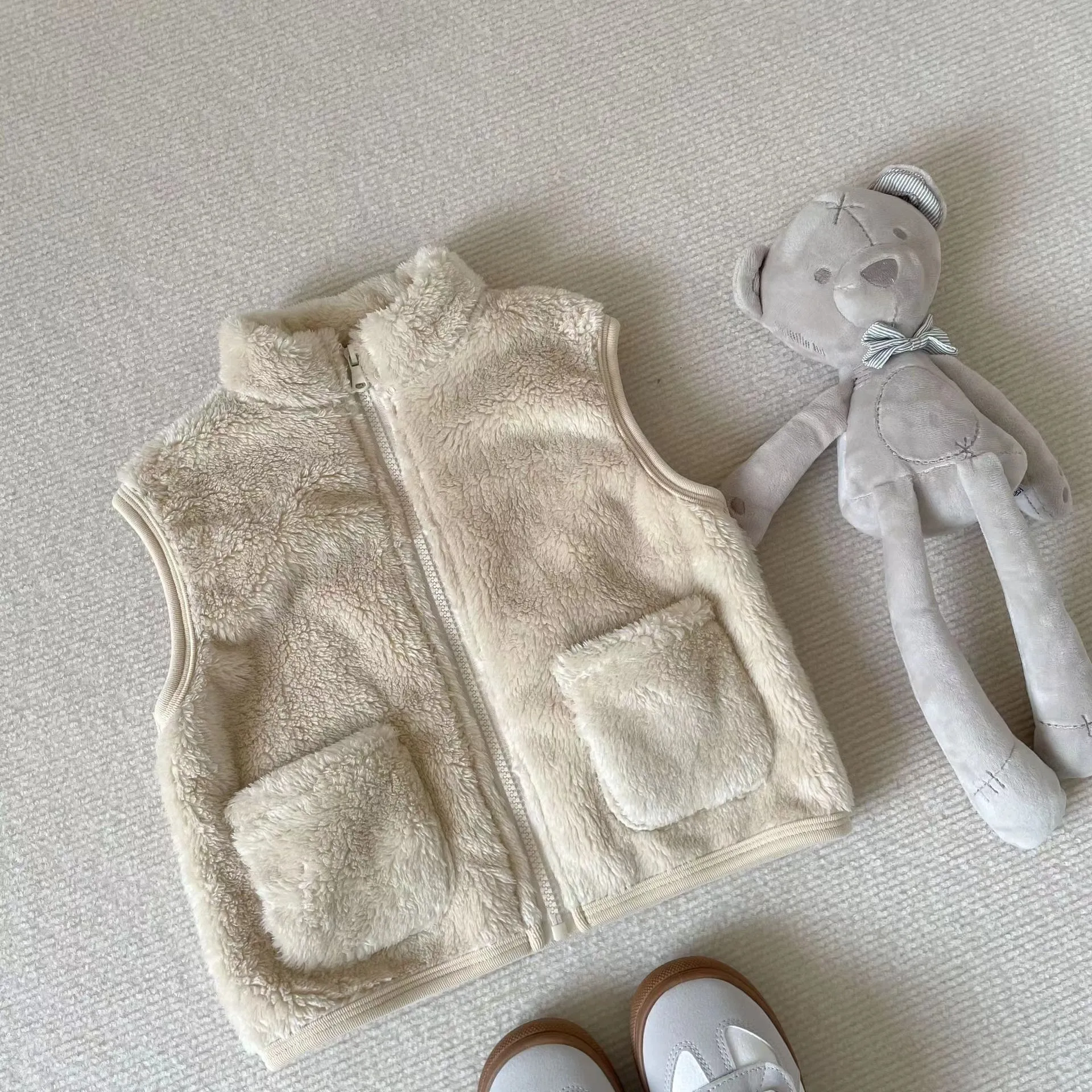 Candy Color Plush Vest