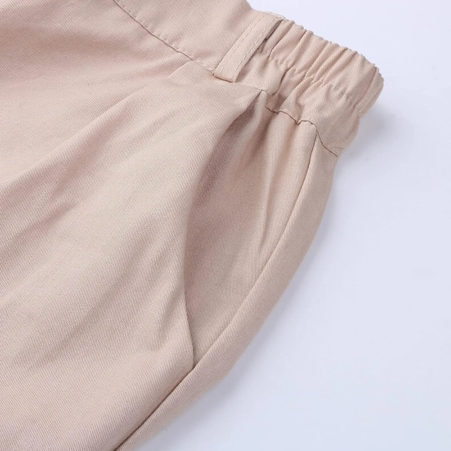 Capri Jeans for Women High Waisted Slim Fit Stretchy Cropped Pants Casual Straight Leg Cinch Bottom Trousers Pockets