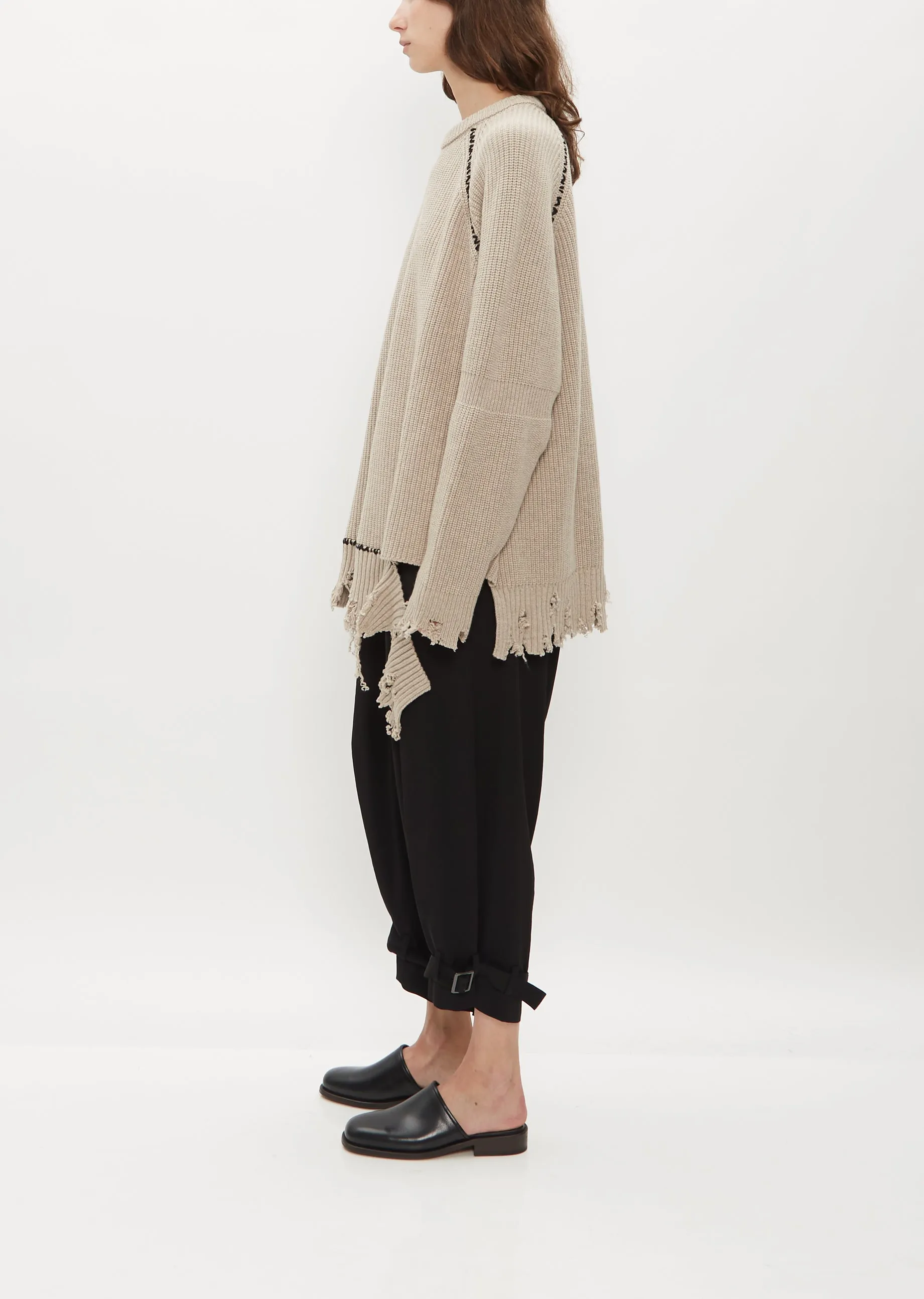 Cardigan Stitch Big Pull Over