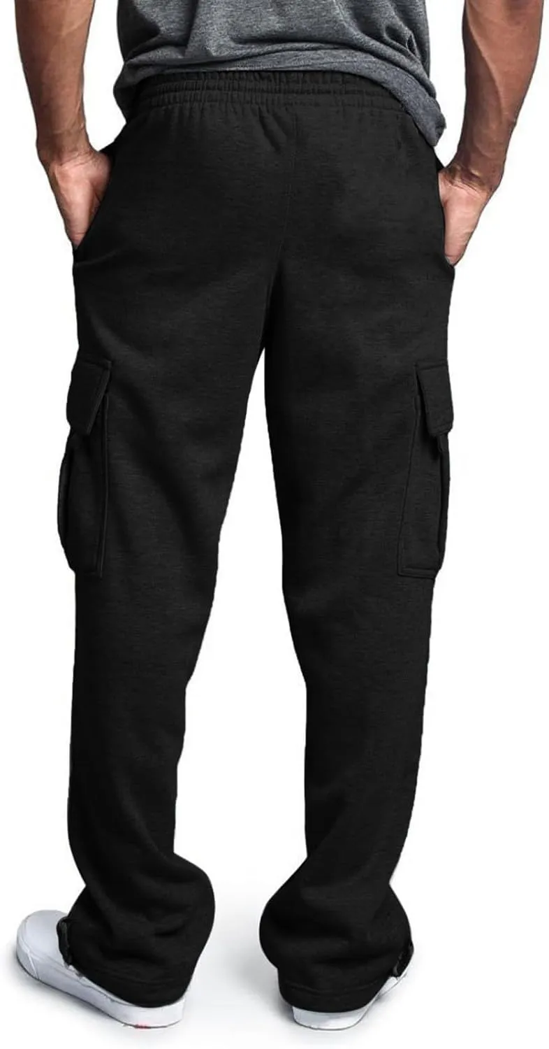 Cargo Pants For Men Stretch Drawstring Elastic Waist Sweatpants Tall Regular Fit Pants Tall Joggers Trousers