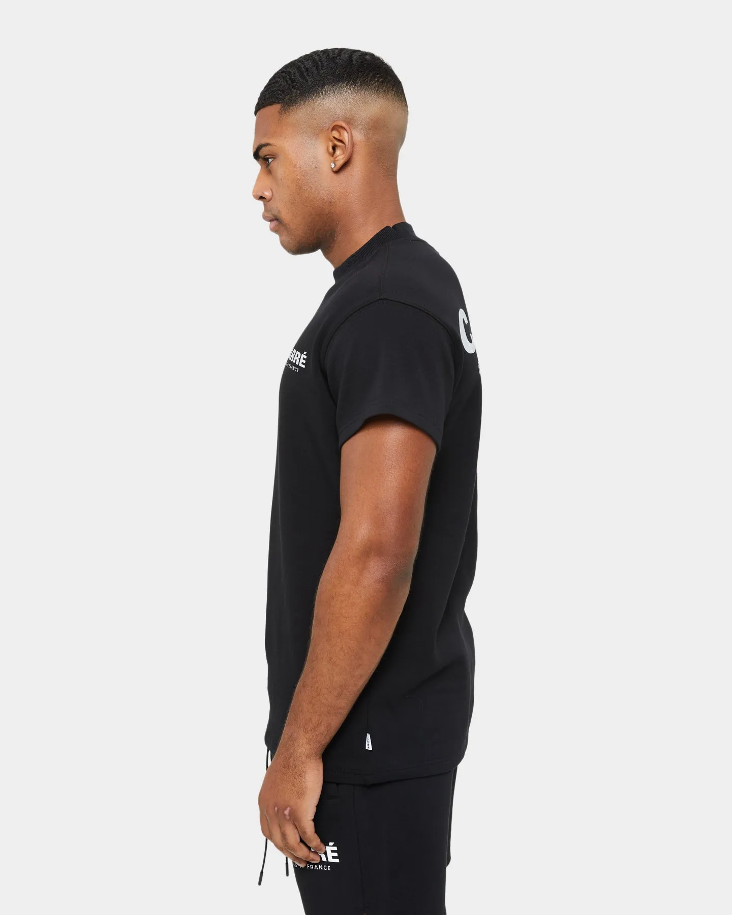 Carre Premium Motion Double Mockneck T-shirt Black