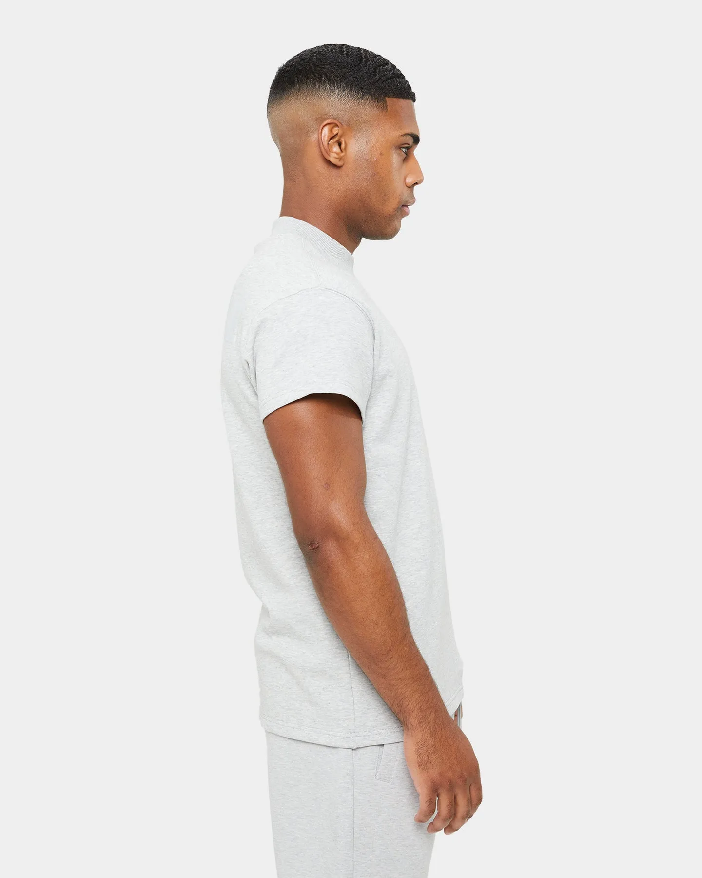 Carre Premium Motion Double Mockneck T-shirt Grey Marle