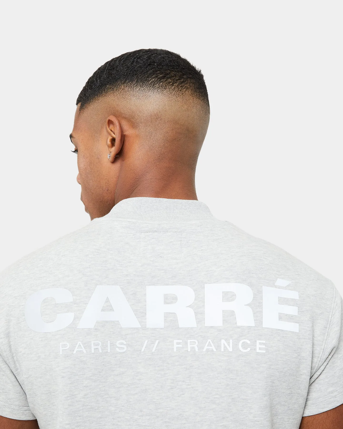Carre Premium Motion Double Mockneck T-shirt Grey Marle