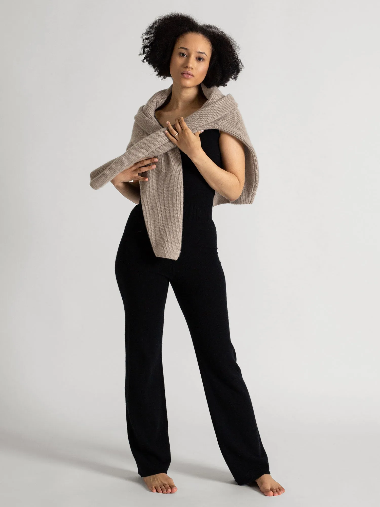 Cashmere sweater "Maya" - toast