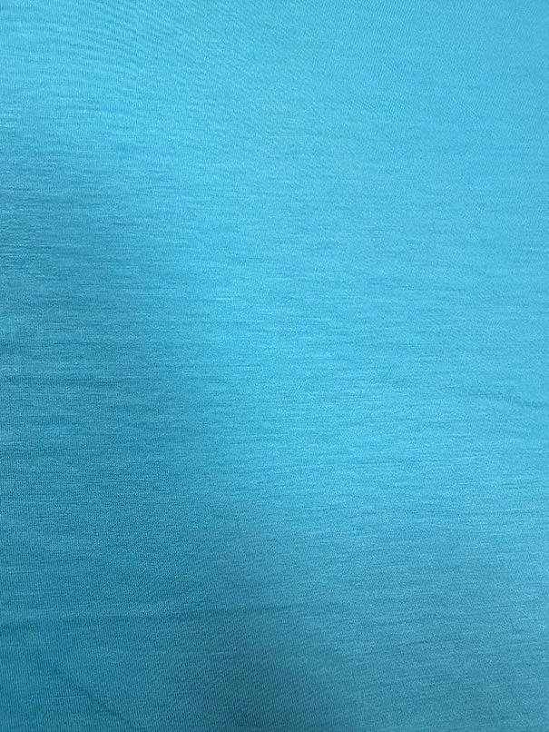 Cyan Solid Rayon Spandex Jersey Knit Fabric