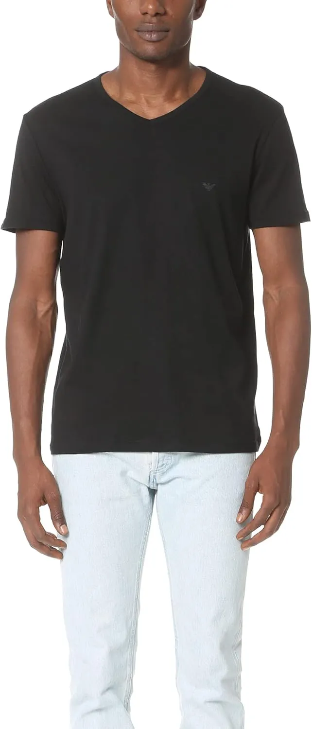 Emporio Armani Men's 3-Pack Regular Fit V-Neck Undershirt