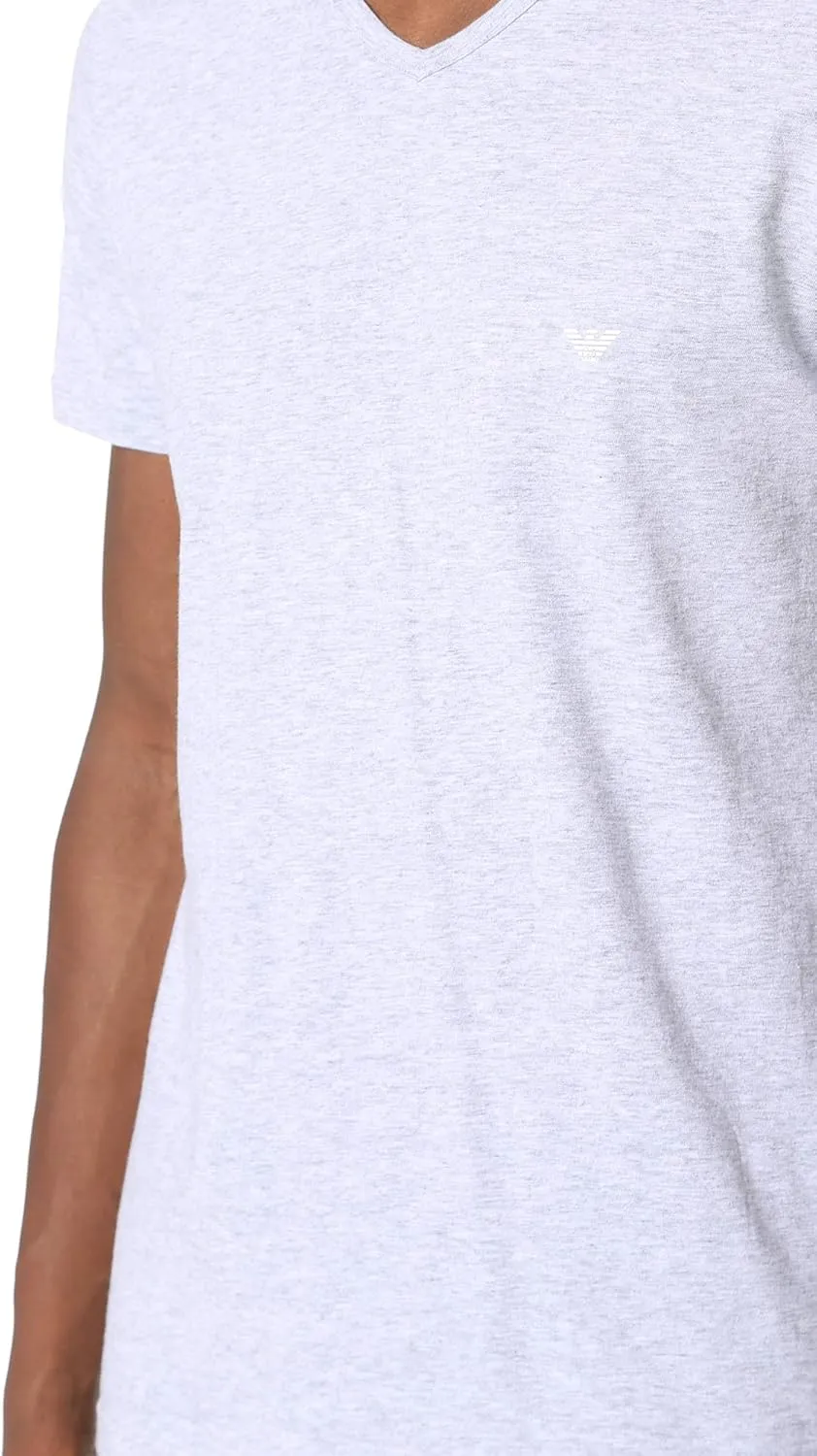 Emporio Armani Men's 3-Pack Regular Fit V-Neck Undershirt
