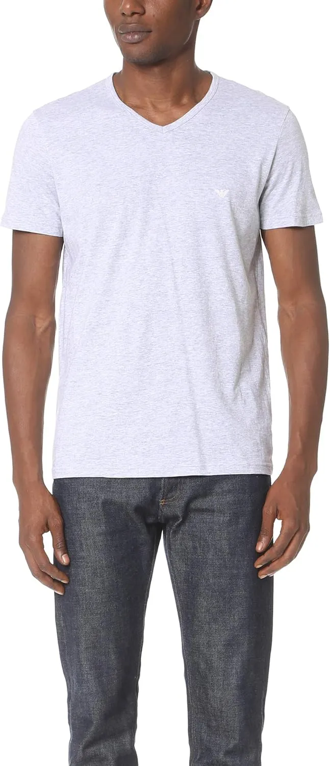 Emporio Armani Men's 3-Pack Regular Fit V-Neck Undershirt