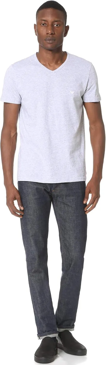 Emporio Armani Men's 3-Pack Regular Fit V-Neck Undershirt