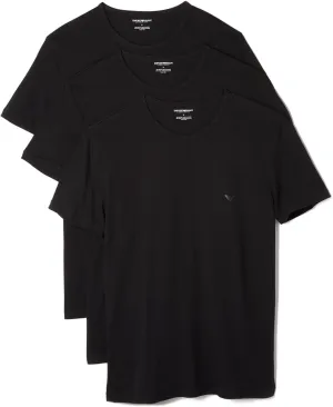 Emporio Armani Men's Cotton Crew Neck T-Shirt, 3-Pack