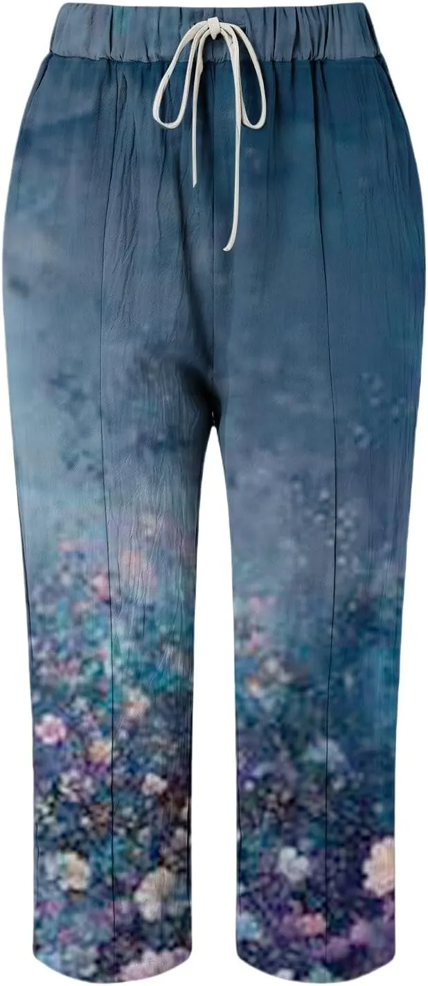 Fleece Lined Leggings Women Drawstring Pants Casual Beach Long Pants Workout Leggings for Women Womens Joggers with