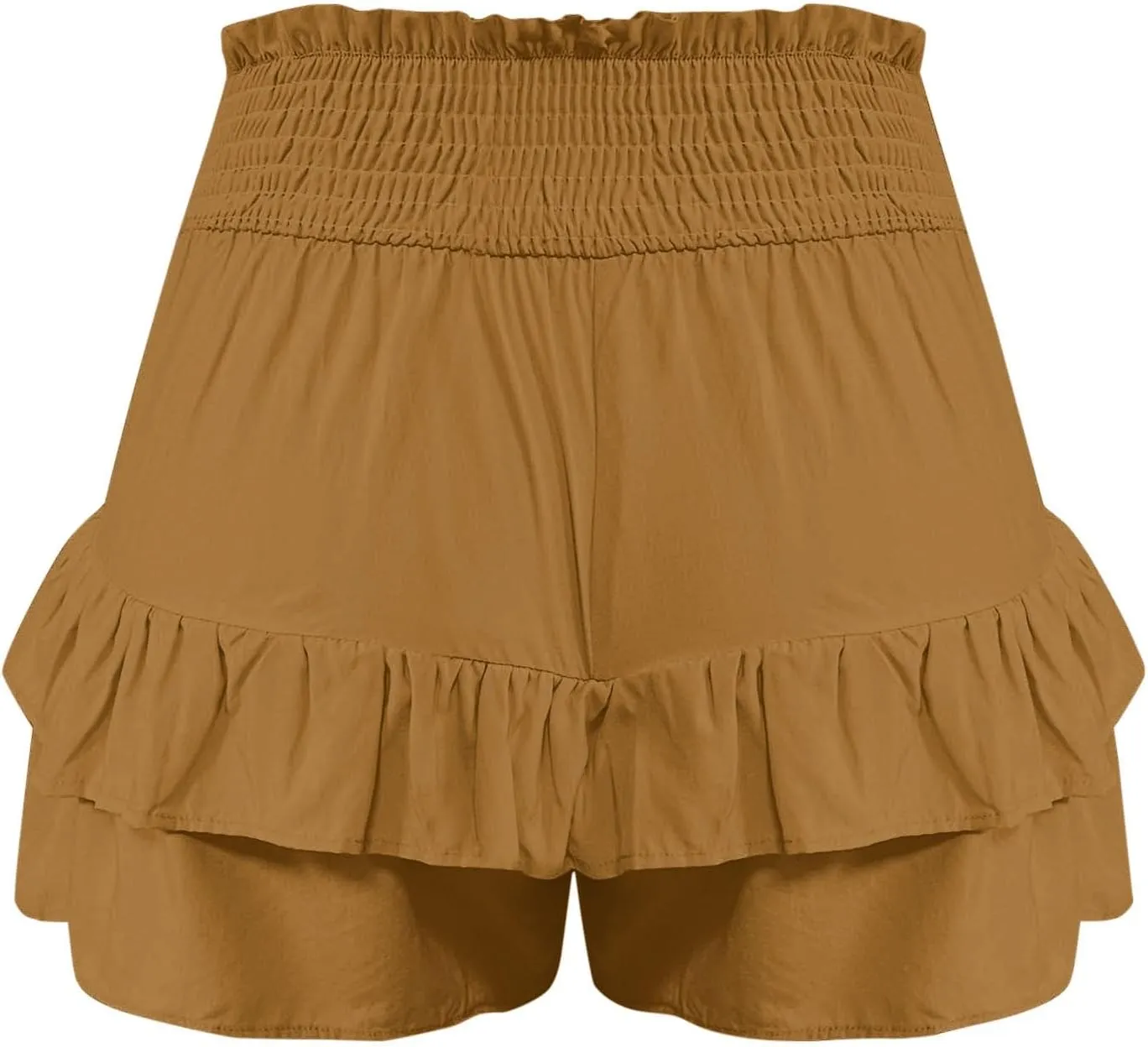 Flowy Shorts for Women Casual Boho Floral Skorts Ruffle Mini Skirts Tennis Skirts High Waisted Running Skorts