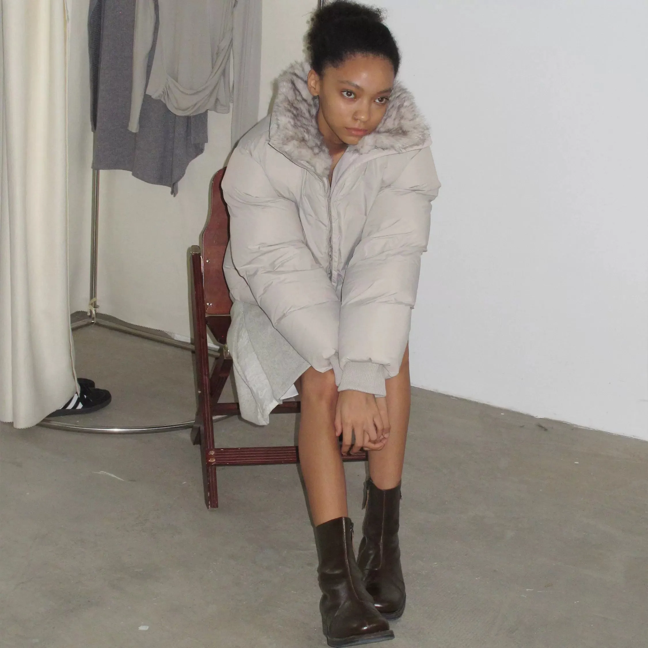 Fur Collar Down Puffer Jacket