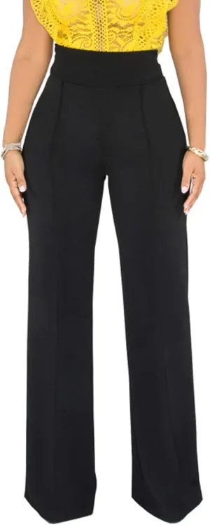 Hoefirm Work Pants for Women Business Casual Stretch Tall Straight Leg Slacks High Waisted Yoga Dress Pants