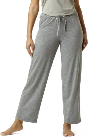HUE Women's Long Sleepwell Basic Printed Knit Performance Sleep Pajama Pant, Made with Temperature Regulating Technology