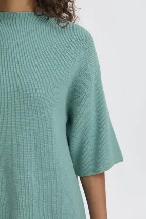 ICHI 1/2 Sleeve Sweater || Seafoam