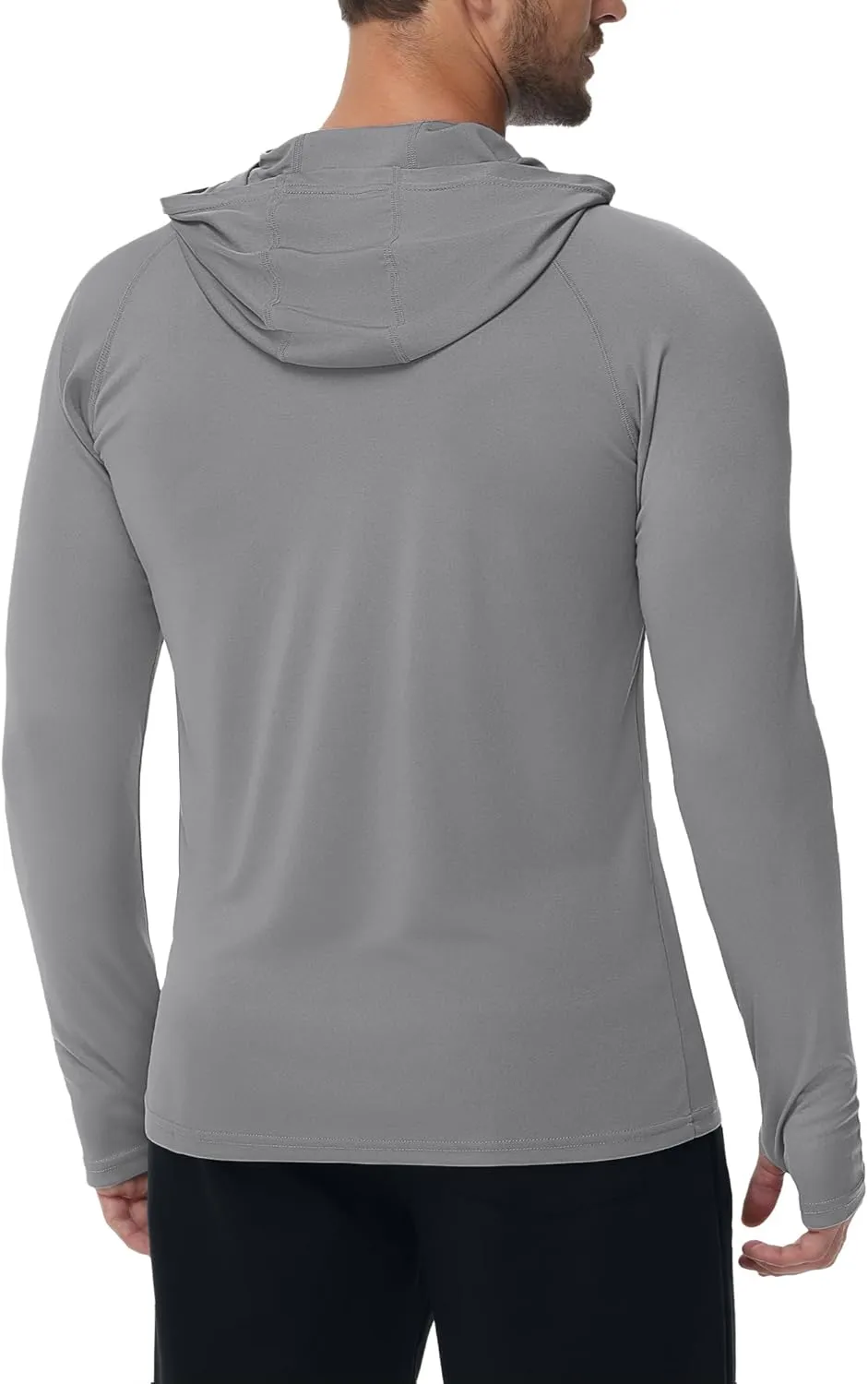 KEFITEVD Men's Sun Protection Hoodie Shirt UPF 50  Long Sleeve Rash Guard SPF Outdoor Fishing Lightweight Quick Dry UV Shirts