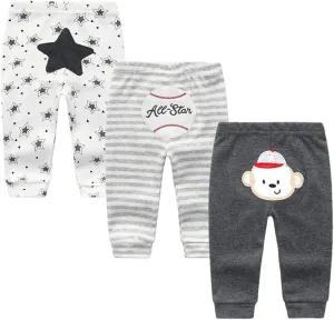 Kiddiezoom Baby Warmer Pants Lovely Boys Girls Solid Pant Trousers Leggings 0-24Month