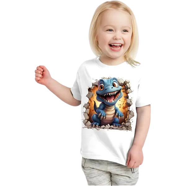 LITTLE DINO KIDS T SHIRT