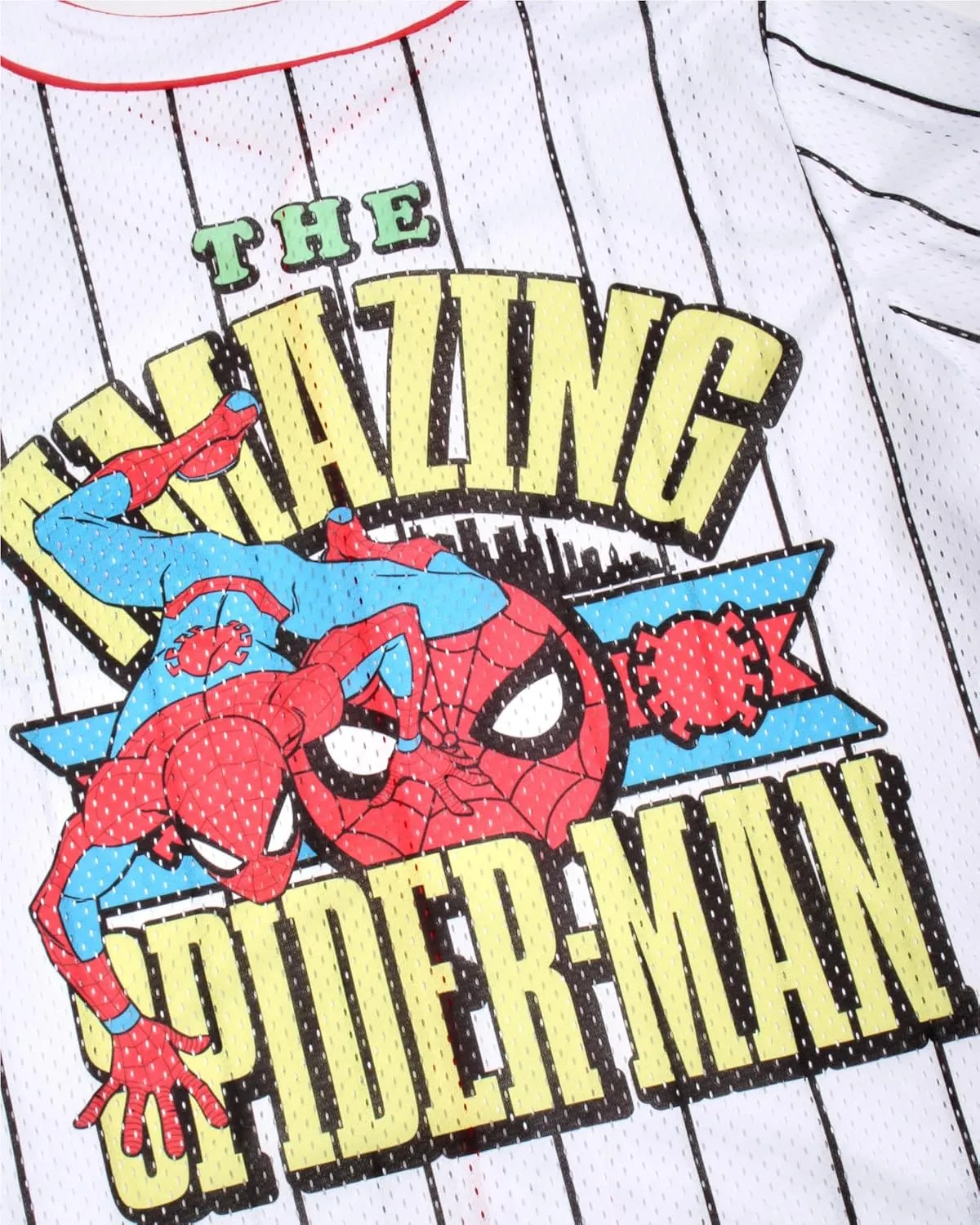 Marvel Womens Baseball Jersey - Spiderman Novelty Fashion Baseball Shirt - Spidey Jersey for Women (Sizes: S-XL)