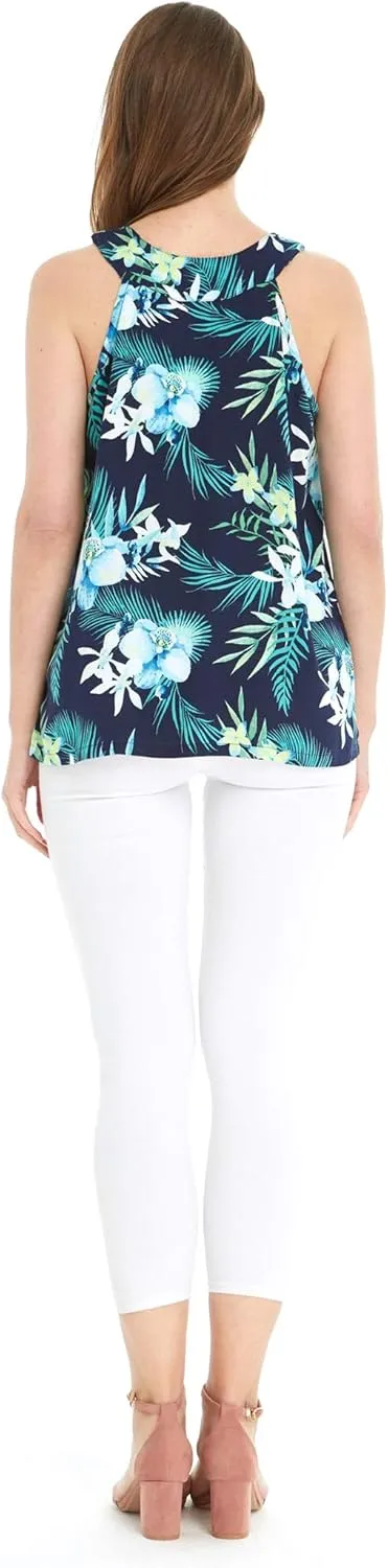 Matchable Couple Hawaiian Luau Shirt or Tank Top in Orchid Breeze