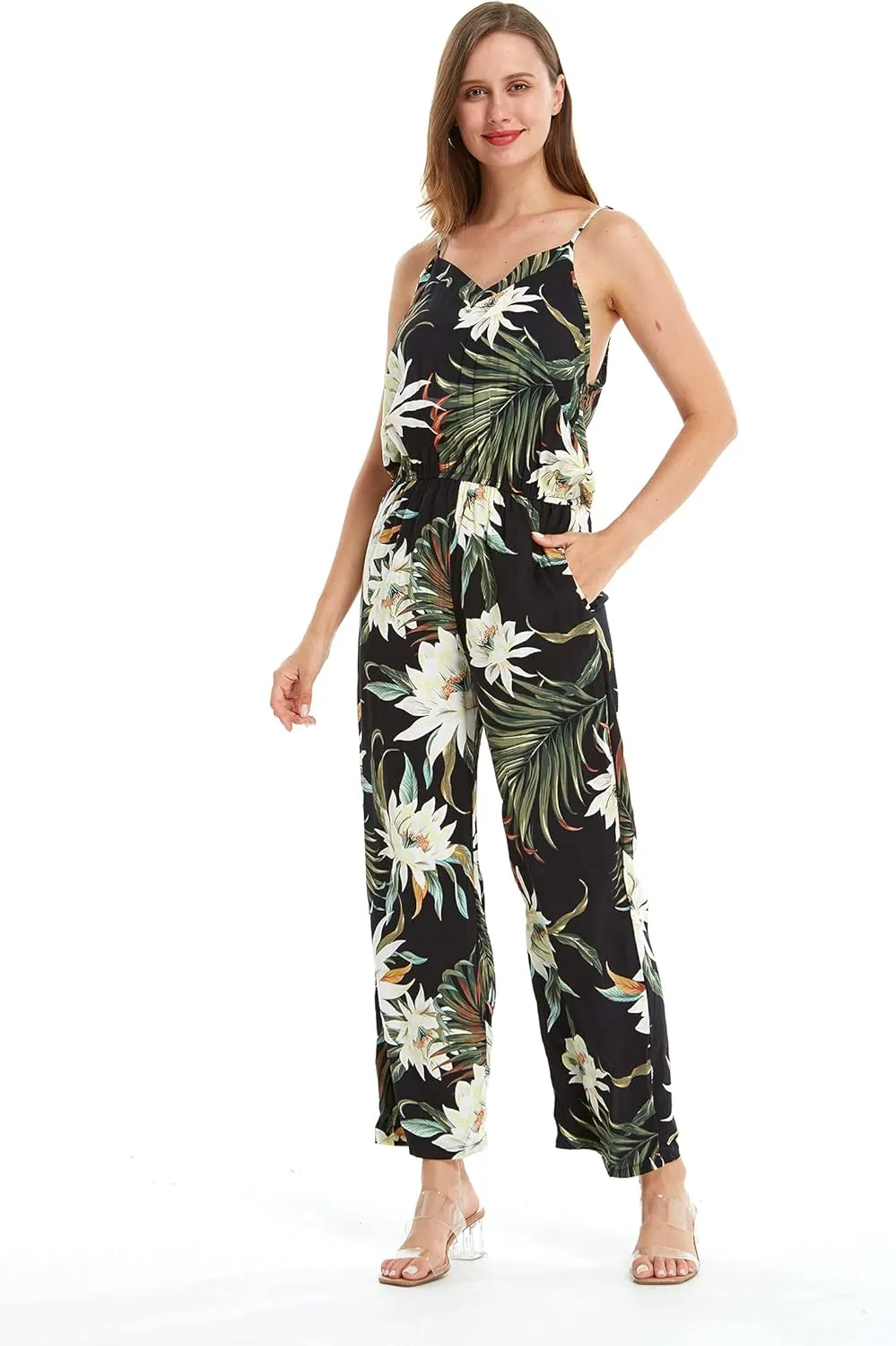 Matchable Family Hawaiian Luau Men Women Girl Boy Clothes in Wispy Cereus Black
