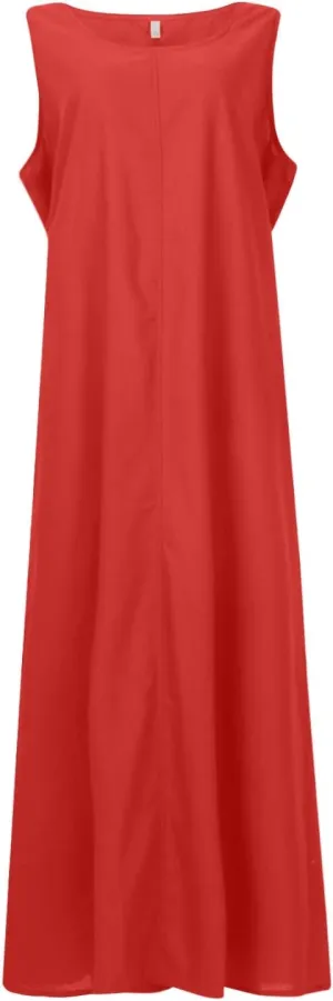 Maxi Dresses for Women,2023 Spring Summer Trendy Crew Neck Short Sleeve Floral Print Beach Dresses with Pockets