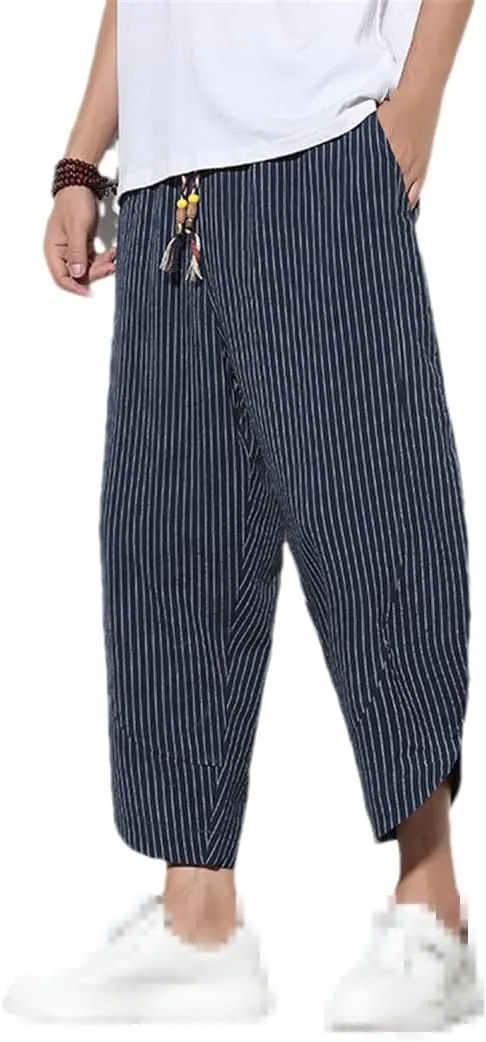 Men's Ankle-Length Pants Solid Harem Pants Casual Hip Hop Joggers High Street Trousers