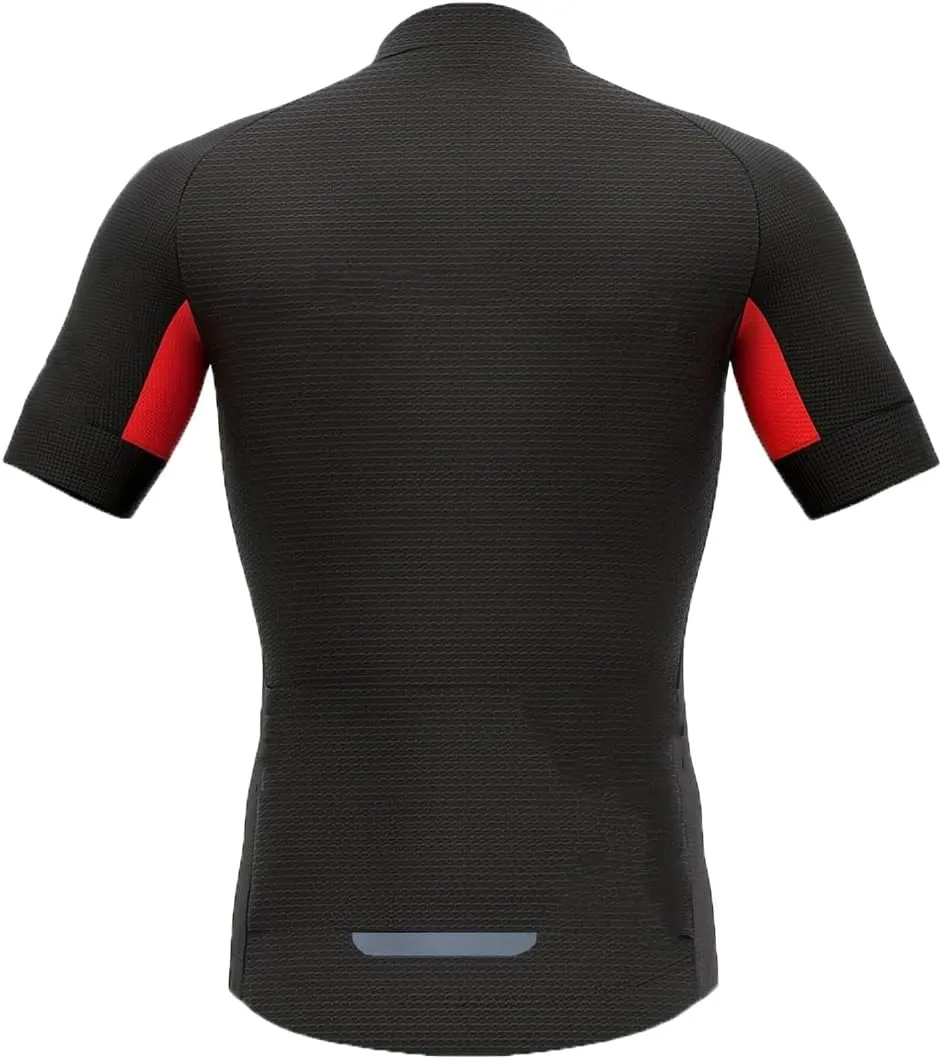 Men's Downhill Jersey Mountain Bike Cycling Jersey Sun Protection Racing Shirt Full Zip Quick Dry with 3 Rear Pockets