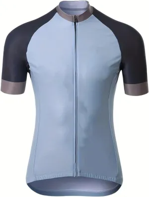Men's Downhill Jersey Mountain Bike Cycling Jersey Sun Protection Racing Shirt Full Zip Quick Dry with 3 Rear Pockets