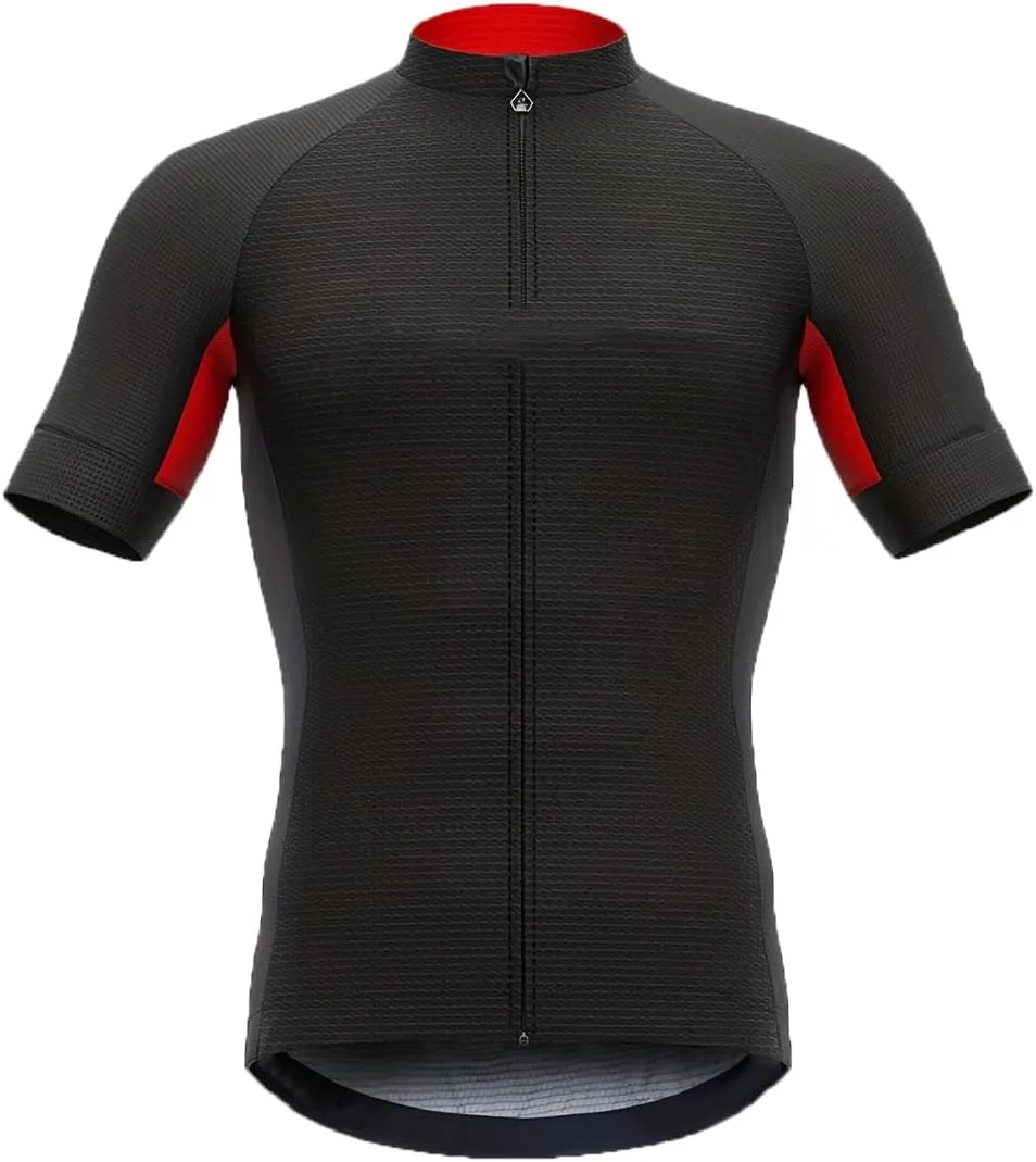 Men's Downhill Jersey Mountain Bike Cycling Jersey Sun Protection Racing Shirt Full Zip Quick Dry with 3 Rear Pockets