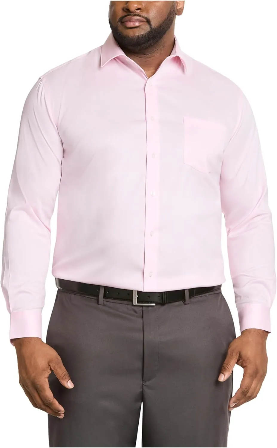 Men's Dress Shirt Ultra Wrinkle Free Flex Collar Stretch (Big and Tall)