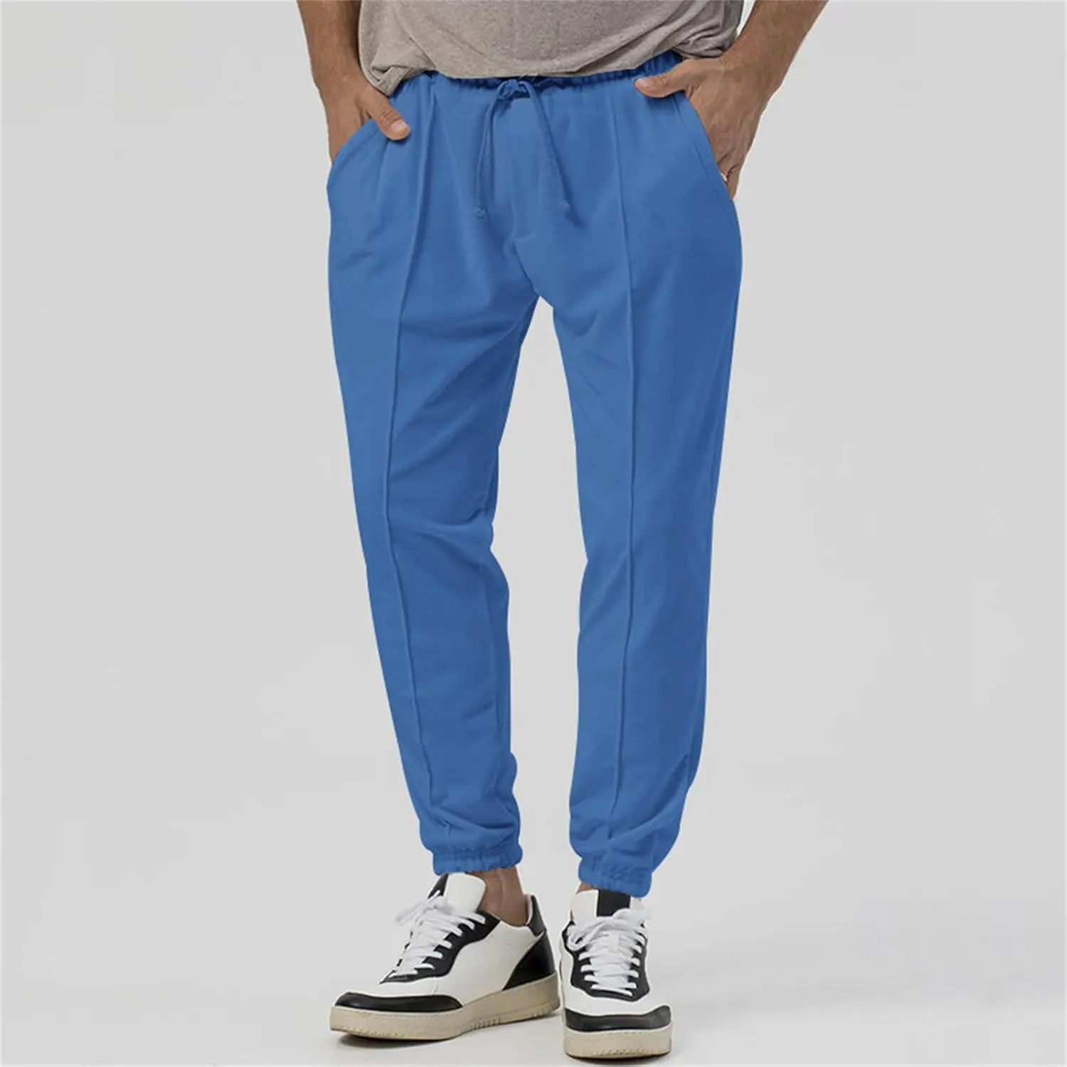 Men's Outdoor Pants Elastic Waist Water-Resistant Quick-Dry for Hiking Golf High Waisted Modal Joggers for Running
