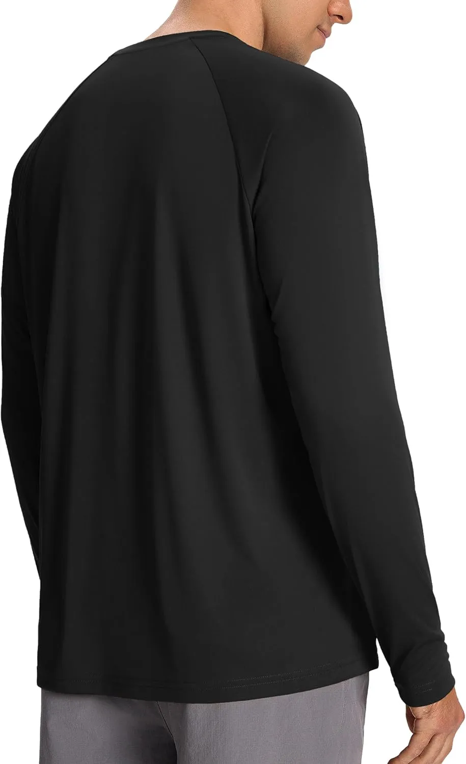 Mens Sun Protection Shirts UPF 50  Long Sleeve UV Shirt Rash Guard for Men Quick Dry Swim Fishing Beach Athletic