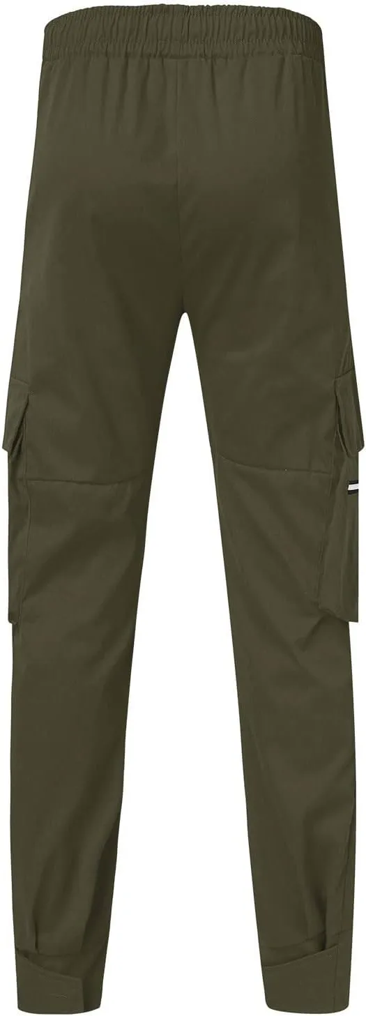 Men's Wide Leg Flare Sweatpants Slim Fit Stretch Pants for Men Skinny Fit Black Slacks Men Men's Sports Track Pants