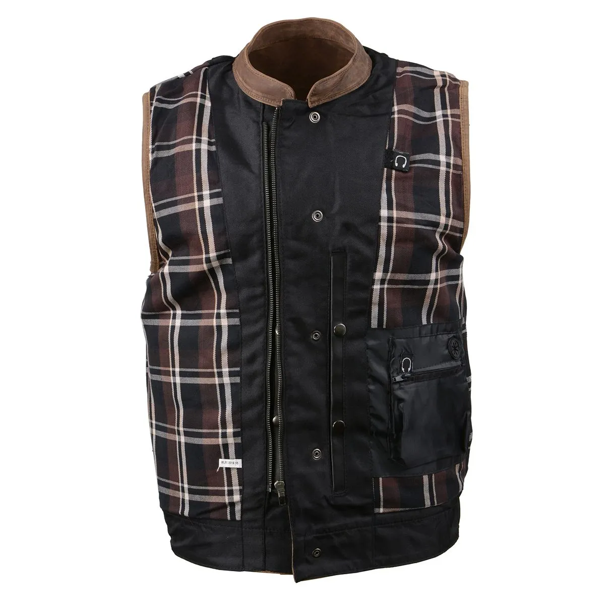 Milwaukee Leather MLM3519 Men's “Gambler” Crazy Horse Brown Vintage