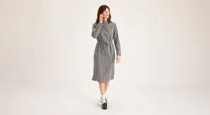 Mockneck Dress, Slim Fit