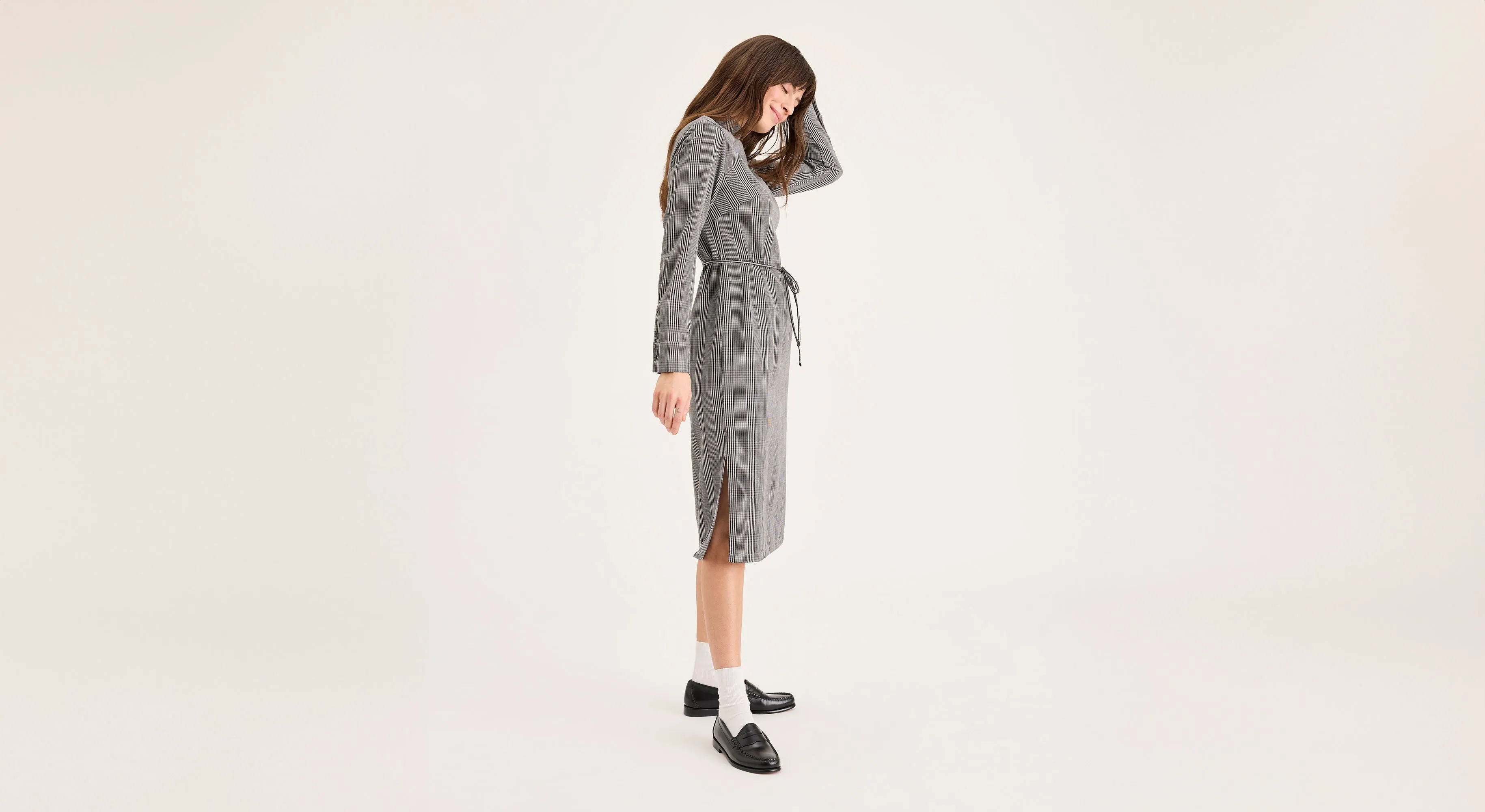 Mockneck Dress, Slim Fit