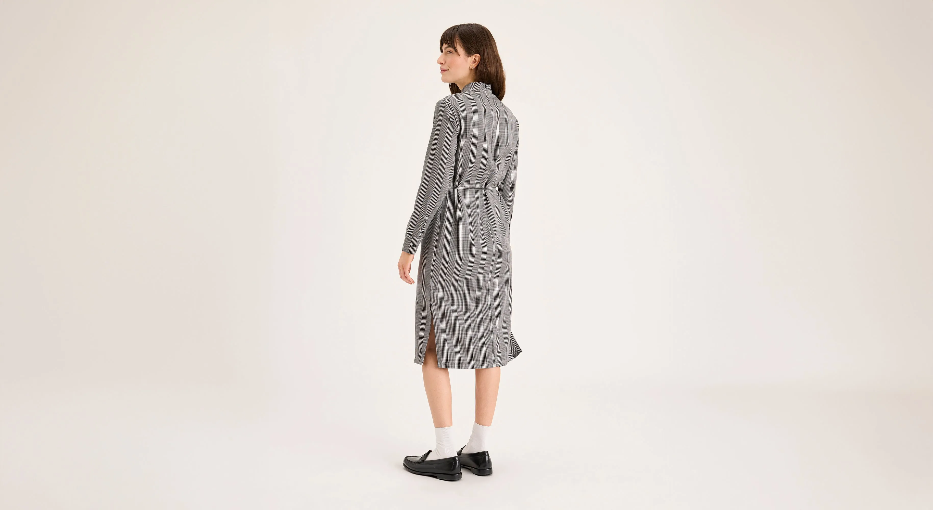 Mockneck Dress, Slim Fit