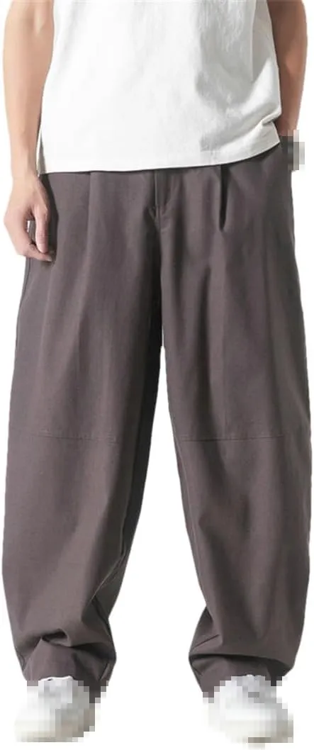 Niiyyjj Mens Harem Pants Oversized Trousers Men Casual Pants Male Solid Streetwear Jogger Sweatpants
