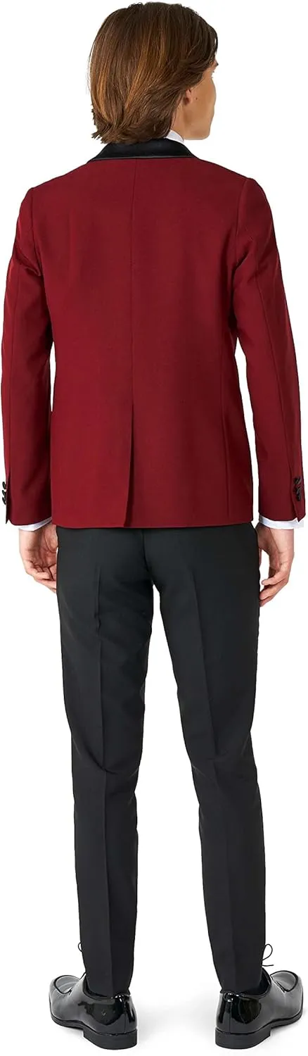Opposuits Teen Boys Formal Outfit - Premium Tuxedo Suit - Slim Fit - Includes Blazer, Pants and Bow Tie